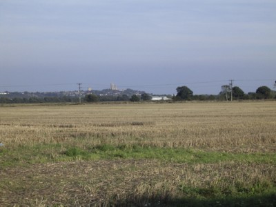 View of Lincoln cathedral from Skellingthorpe